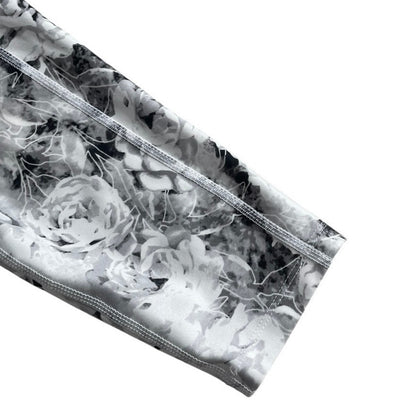 Grey Rose Floral Active Leggings