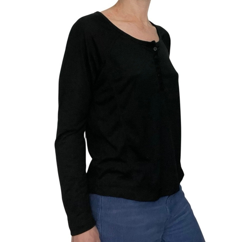 Stars Above Black Long Sleeve Top