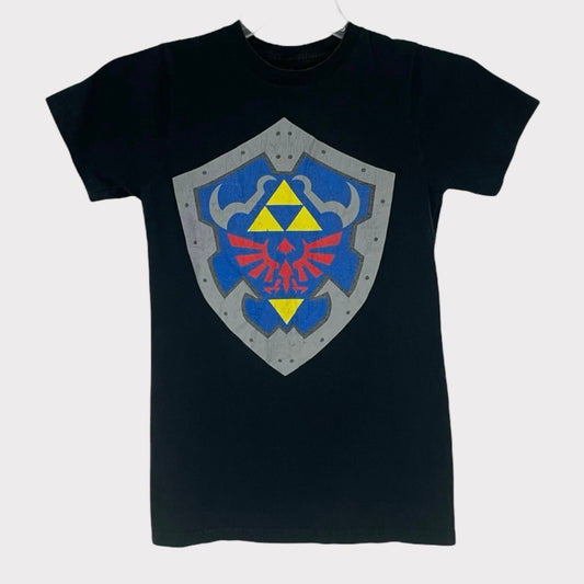 The Legend Of Zelda Black Short Sleeve Cotton Graphic Tee
