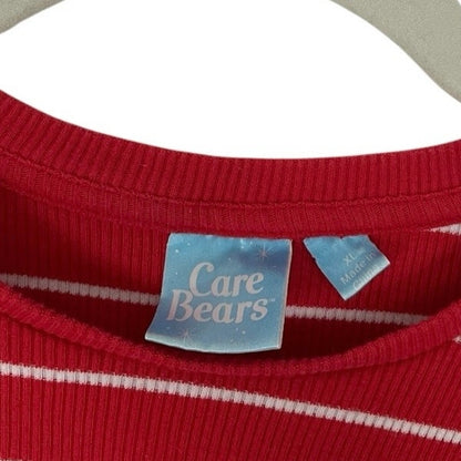 Care Bears Red & White Striped Short Sleeve Top