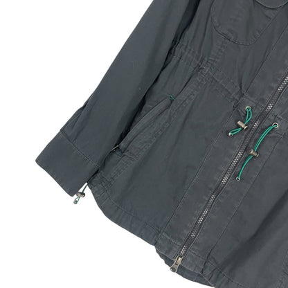 Athleta Grey Hooded Zip Up Jacket