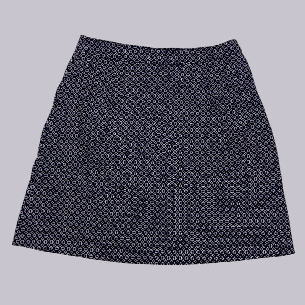 Margaret M Petites Geometric Print A-Line Mini Skirt