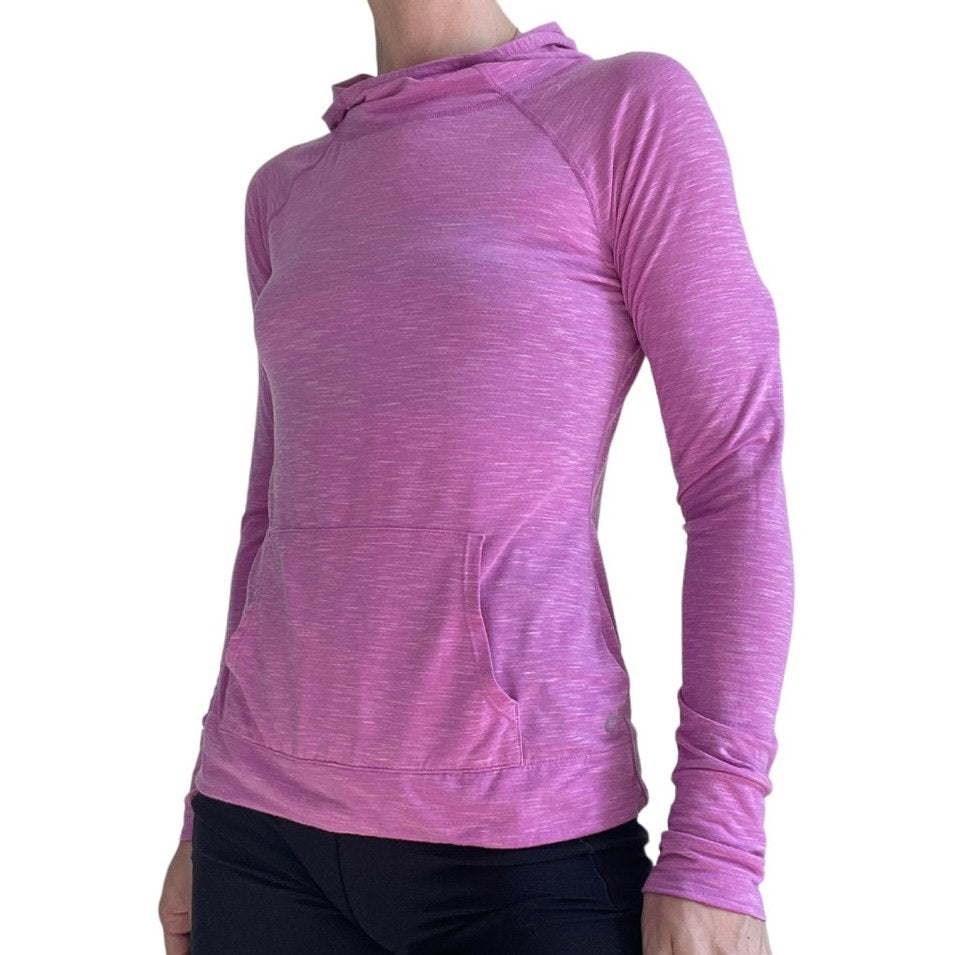 GapFit Breathe Pink Soft Active Long Sleeve Hoodie Sweatshirt