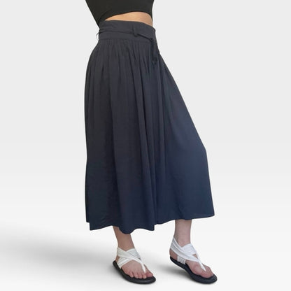 & Other Stories Navy Blue Maxi Skirt