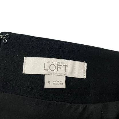 Ann Taylor LOFT Black A-Line Mini Skirt