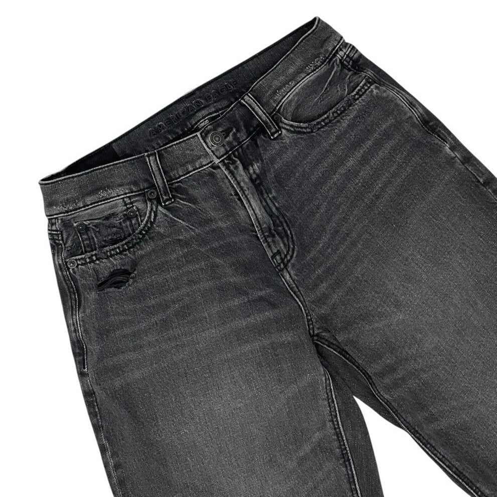 American Eagle Black Strigid High Rise Jeans