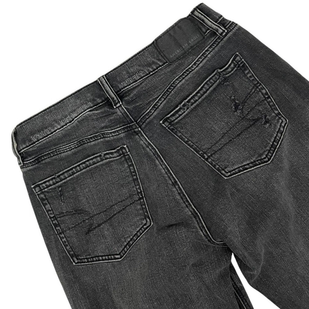 American Eagle Black Strigid High Rise Jeans