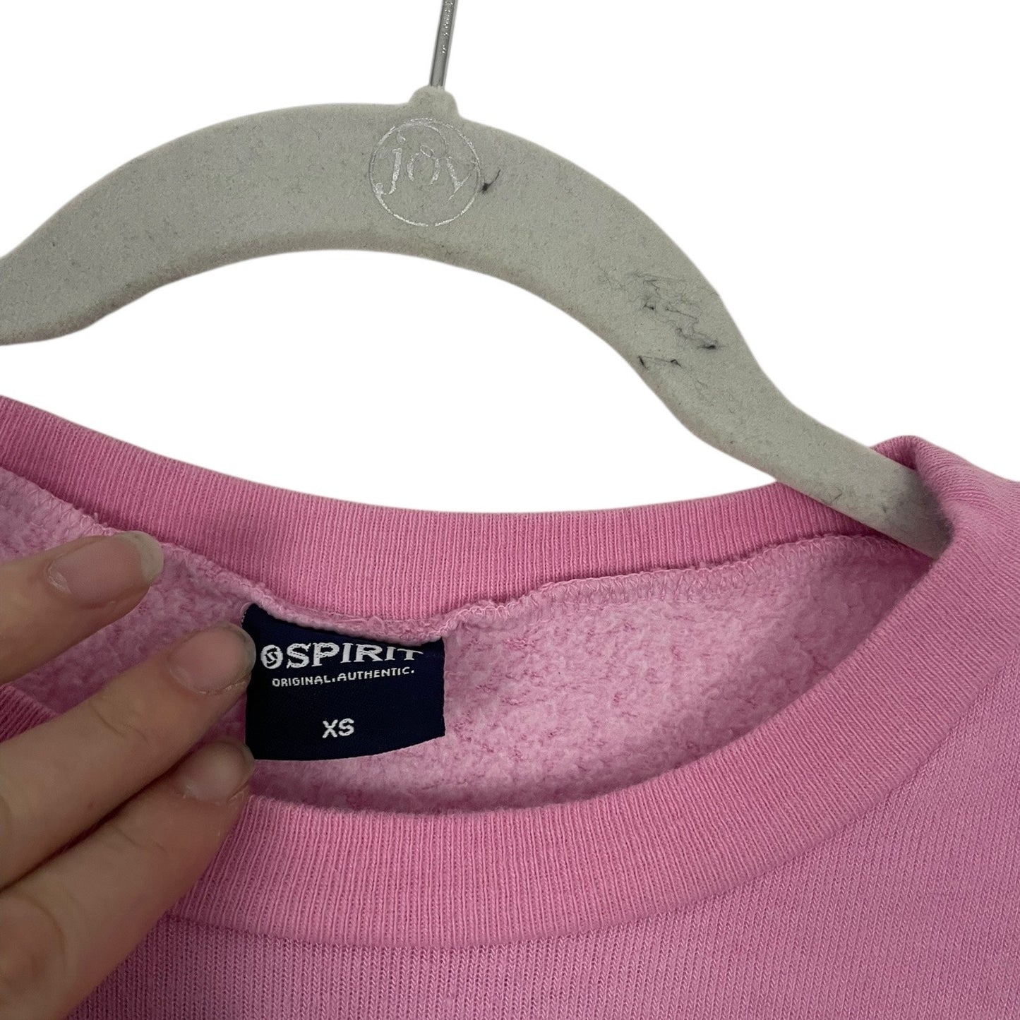 Spirit Pink & White Nashville Graphic Cropped Crewneck Sweatshirt