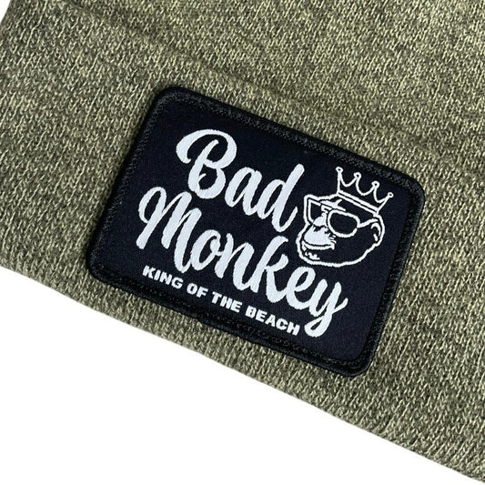 NWT Richardson Bad Monkey Olive Green Knit Beanie Hat