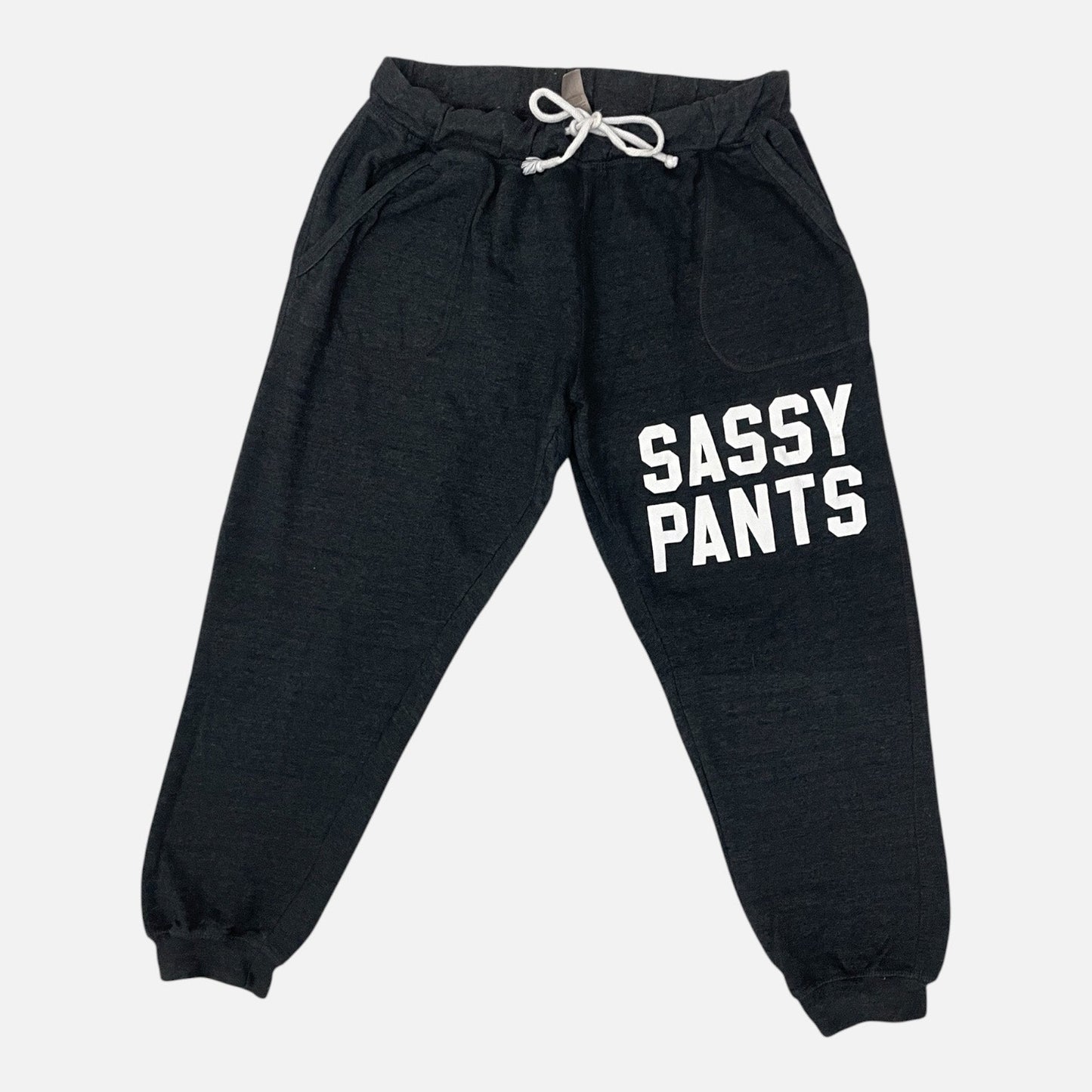 Instant Message Grey Sassy Pants Sweatpants