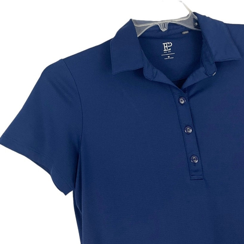 EP New York Blue Active Short Sleeve Collared Golf Top