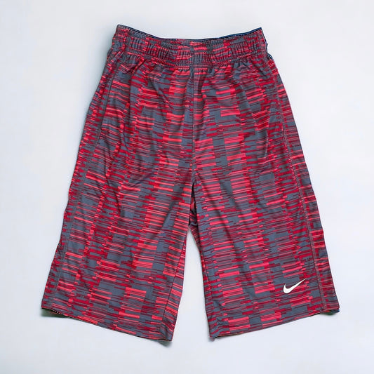 Nike Mens Red and Grey Youth Dri-Fit Athletic Active Shorts