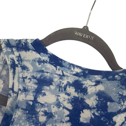 Reebok Blue & White Tie Dye Tank Top