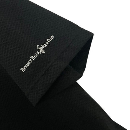 Beverly Hills Polo Club Mens Black Short Sleeve Polo Shirt