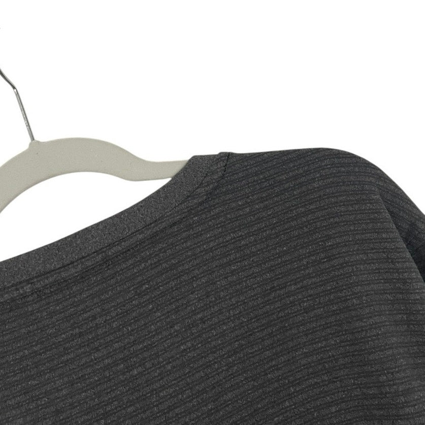 Gerry Charcoal Grey Striped Pullover Sweatshirt