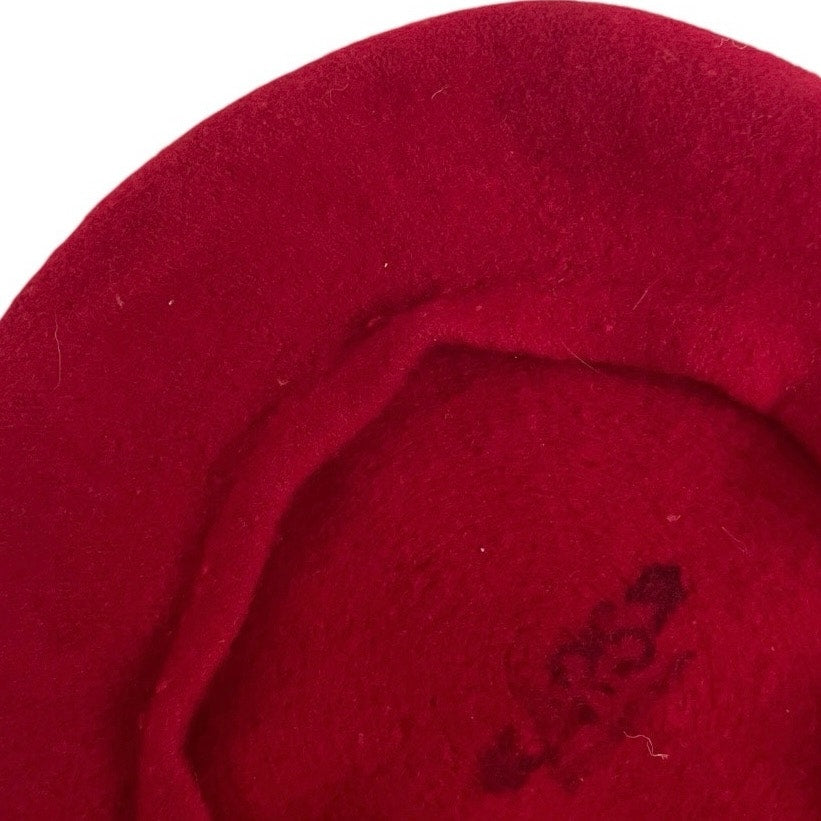 Aris Vintage Pure Wool Red Beret