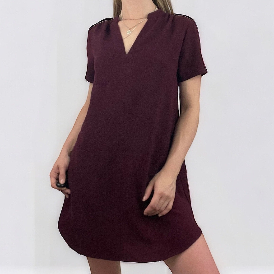 Lush Maroon Mini Dress