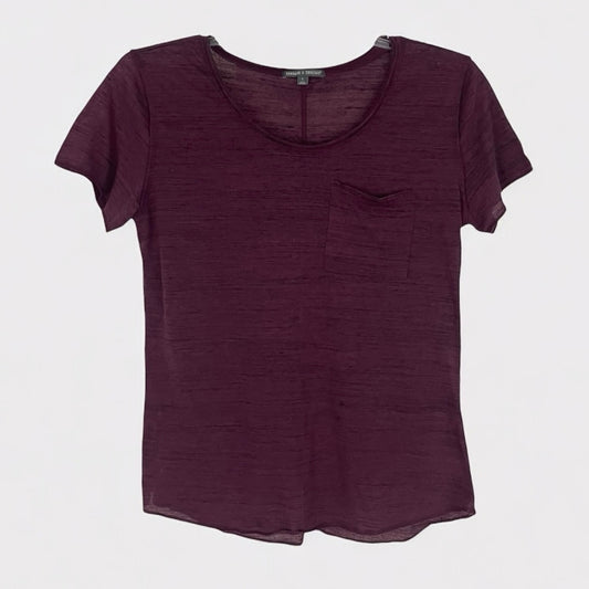 Threads 4 Thought Soft Purple Short Sleeve Top