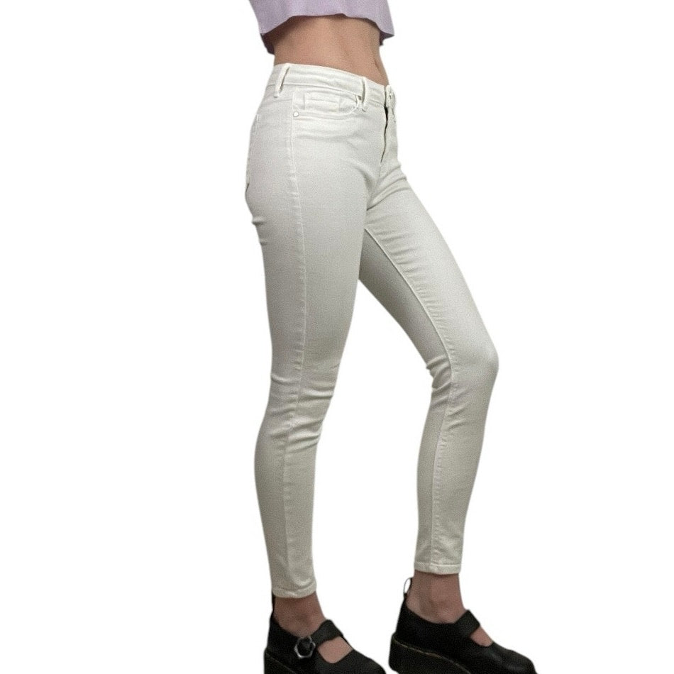 Just Black White Denim Skinny Jeans