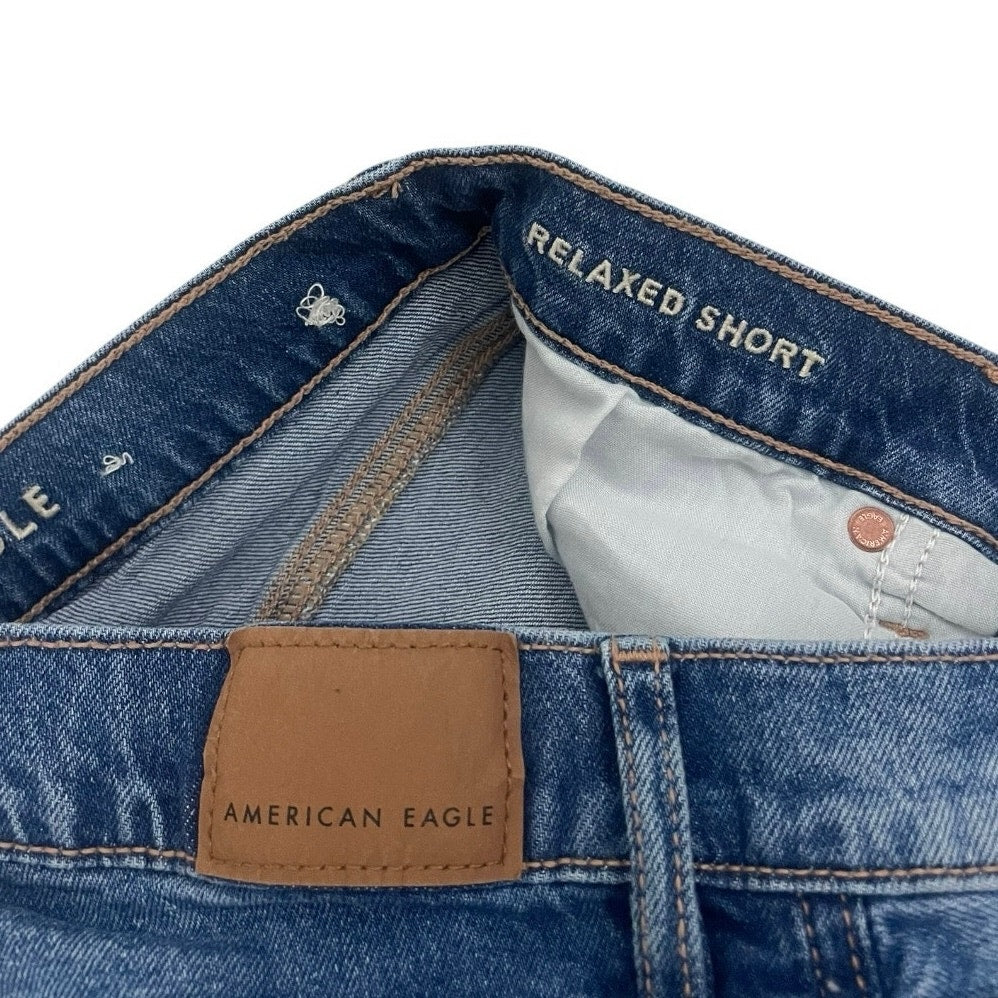 American Eagle Strigid Relaxed Mini Jean Shorts