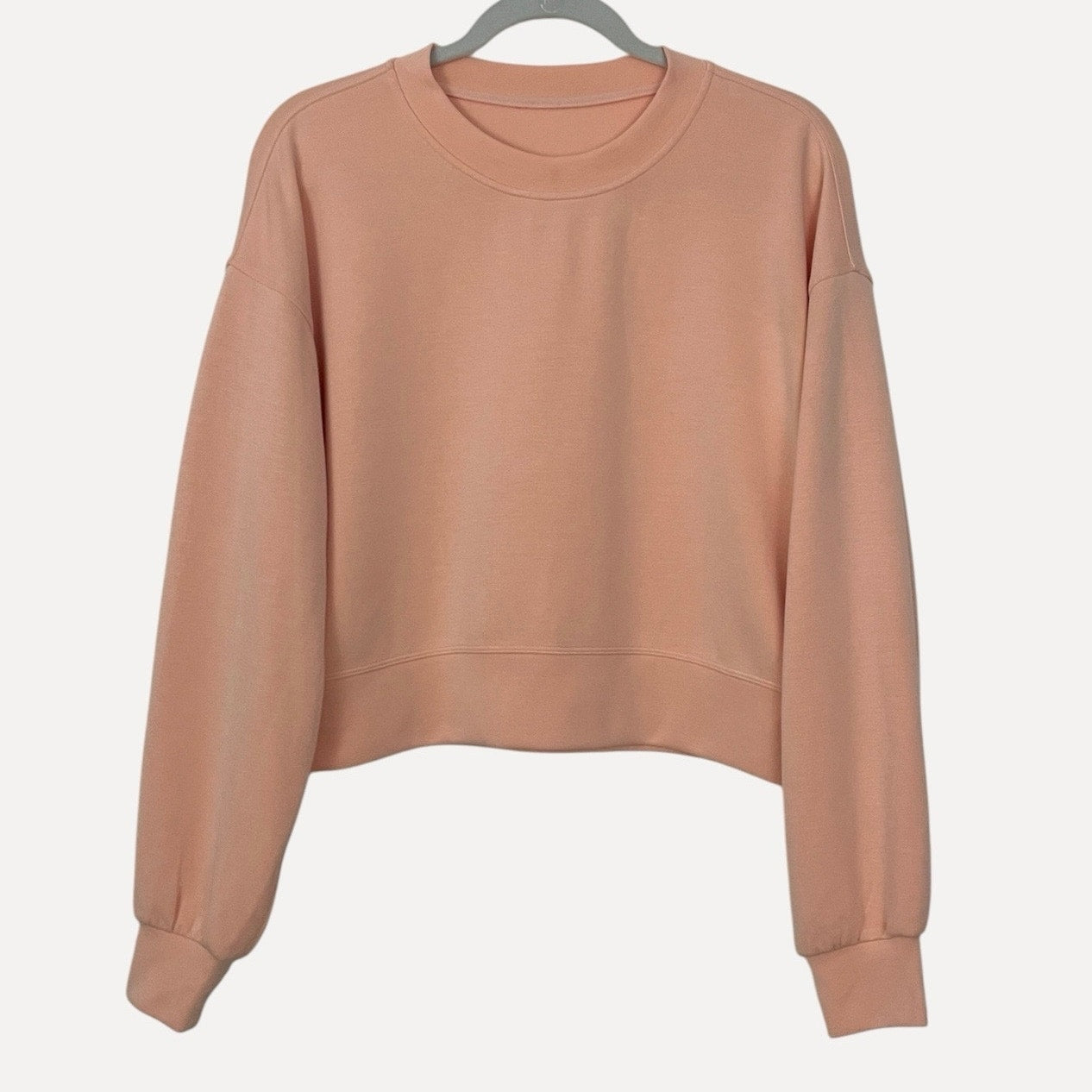 Lululemon Athletica Peach Softstreme Perfectly Oversized Cropped Crew