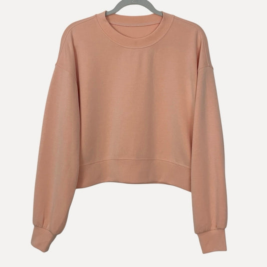 Lululemon Athletica Peach Softstreme Perfectly Oversized Cropped Crew