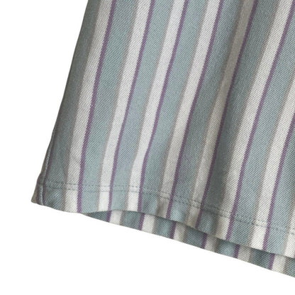 Topman Mens Blue & Purple Striped Short Sleeve Tee