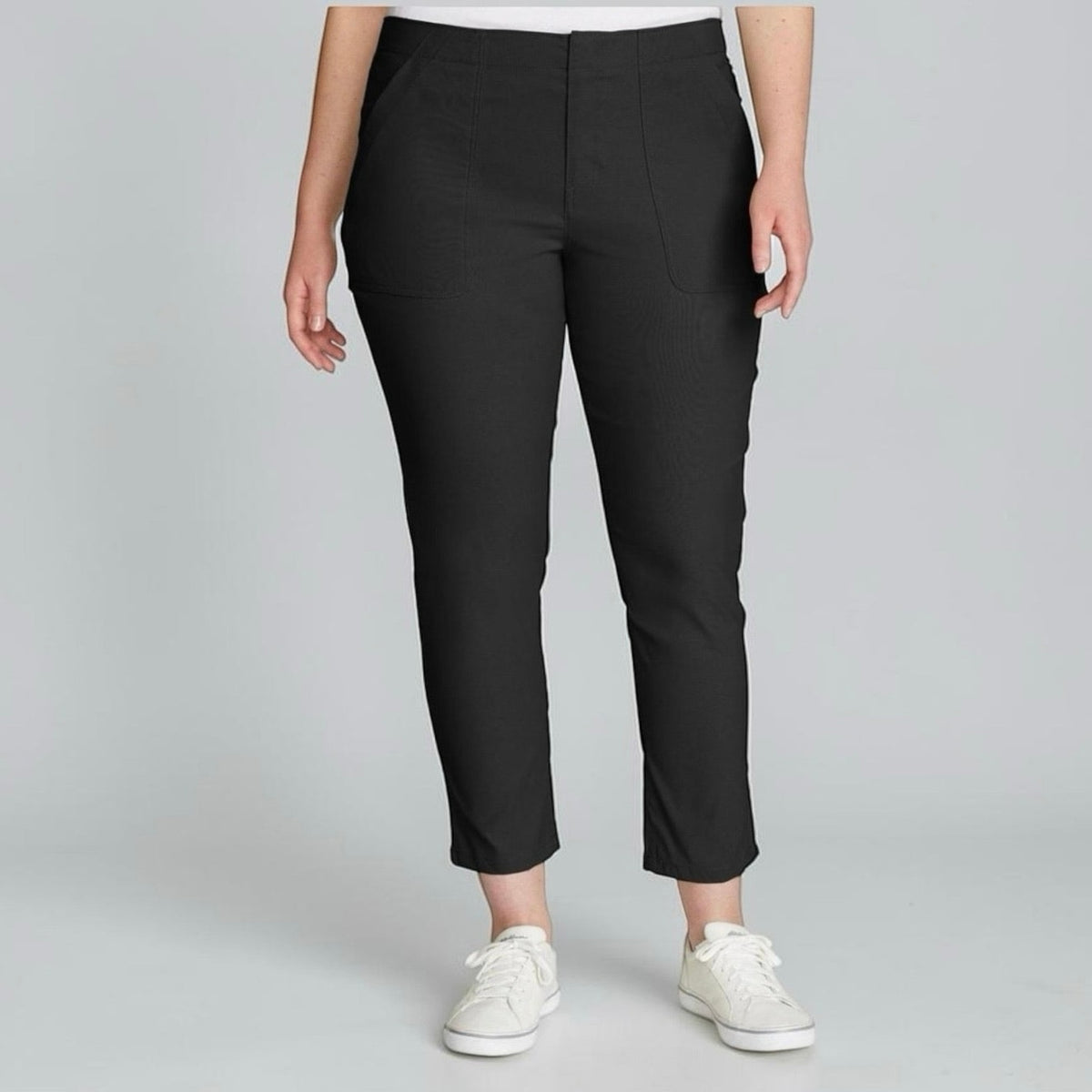 NWT Eddie Bauer Black Horizon Straight Ankle Pant