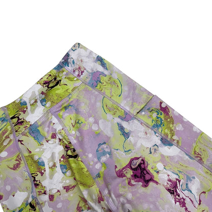 Tek Gear Colorful Pastel Abstract Print High Rise Active Workout Leggings