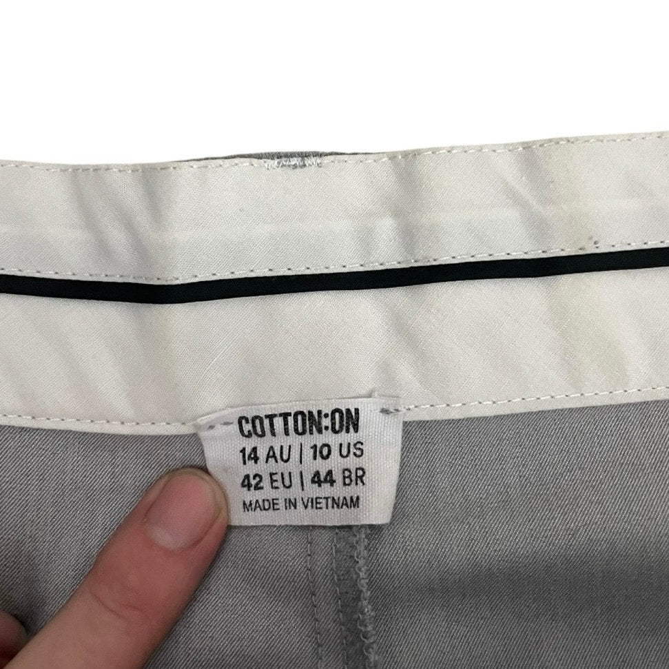 Cotton On Grey Wide Leg High Rise Trousers