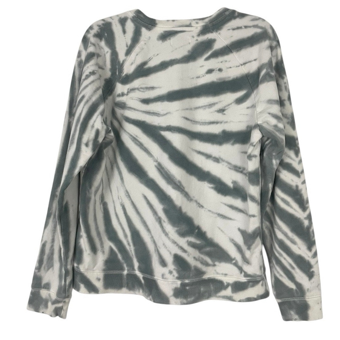 Lucky Brand Grey and White Tie Dye Crewneck Sweatshirt