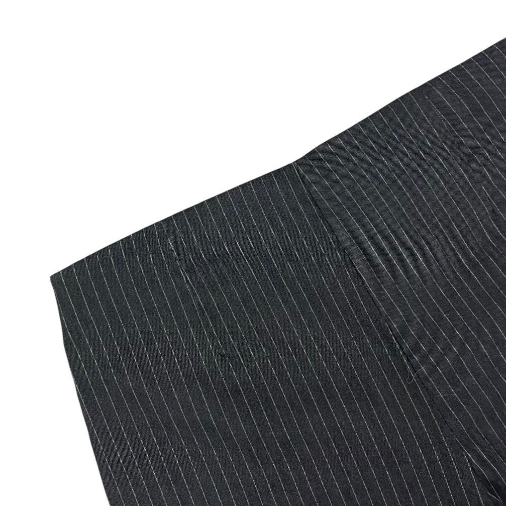 Jules & Leopold Grey Pin Striped Wide Leg Dress Pants