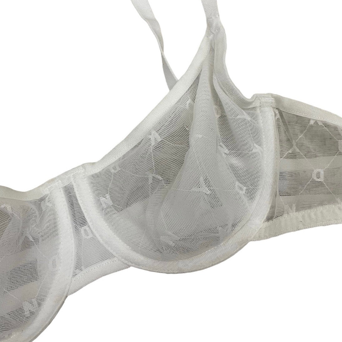 DKNY White Sheer Underwire Bra