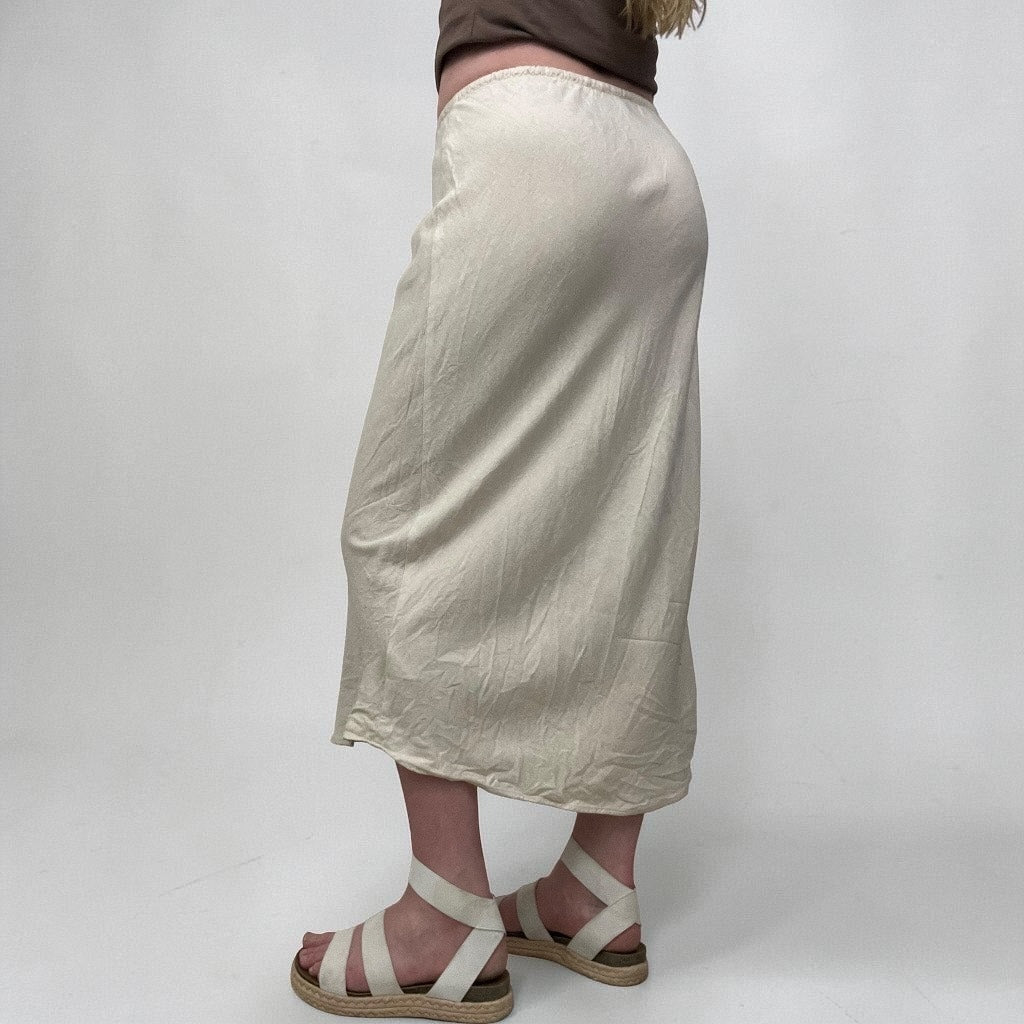 Hollister Beige Maxi Skirt