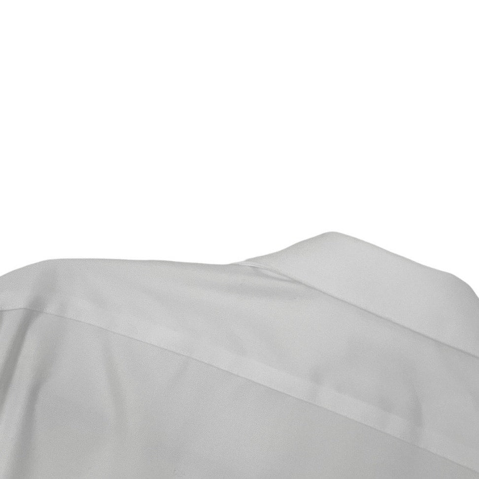 Calvin Klein Mens White Slim Fit Button Down Dress Shirt