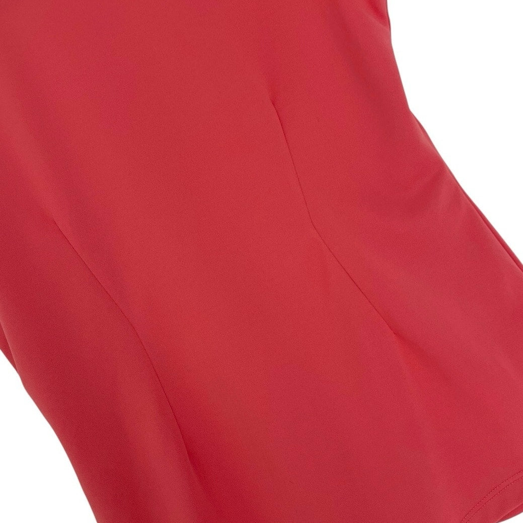 JoFit Coral Pink Active Polo Tank Top