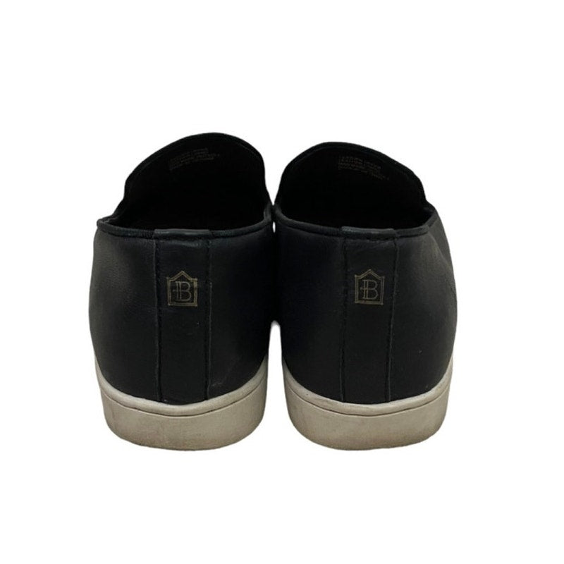 Birdies Black Leather Espadrilles