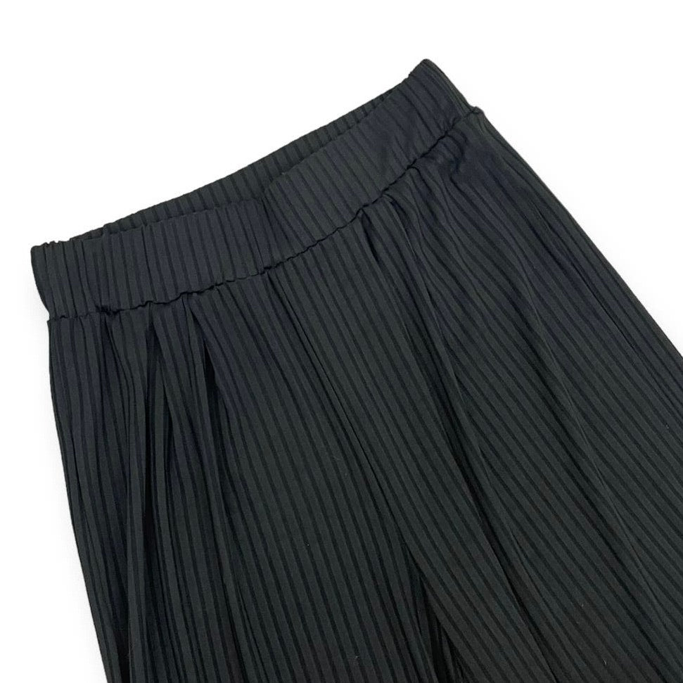 Soft & Stretchy Black Ribbed Loose Wide Leg Pants