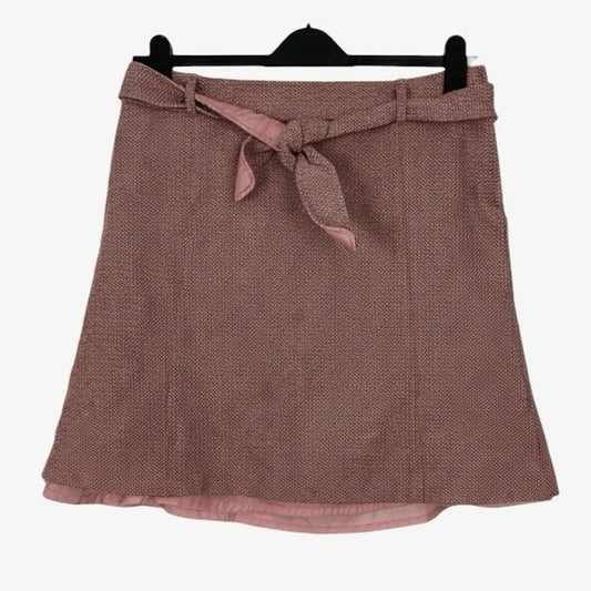 H&M Pink Tweed Wool Mini Skirt