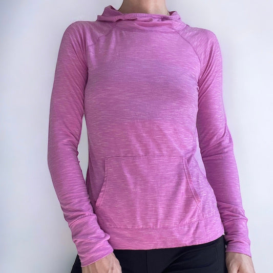 GapFit Breathe Pink Soft Active Long Sleeve Hoodie Sweatshirt