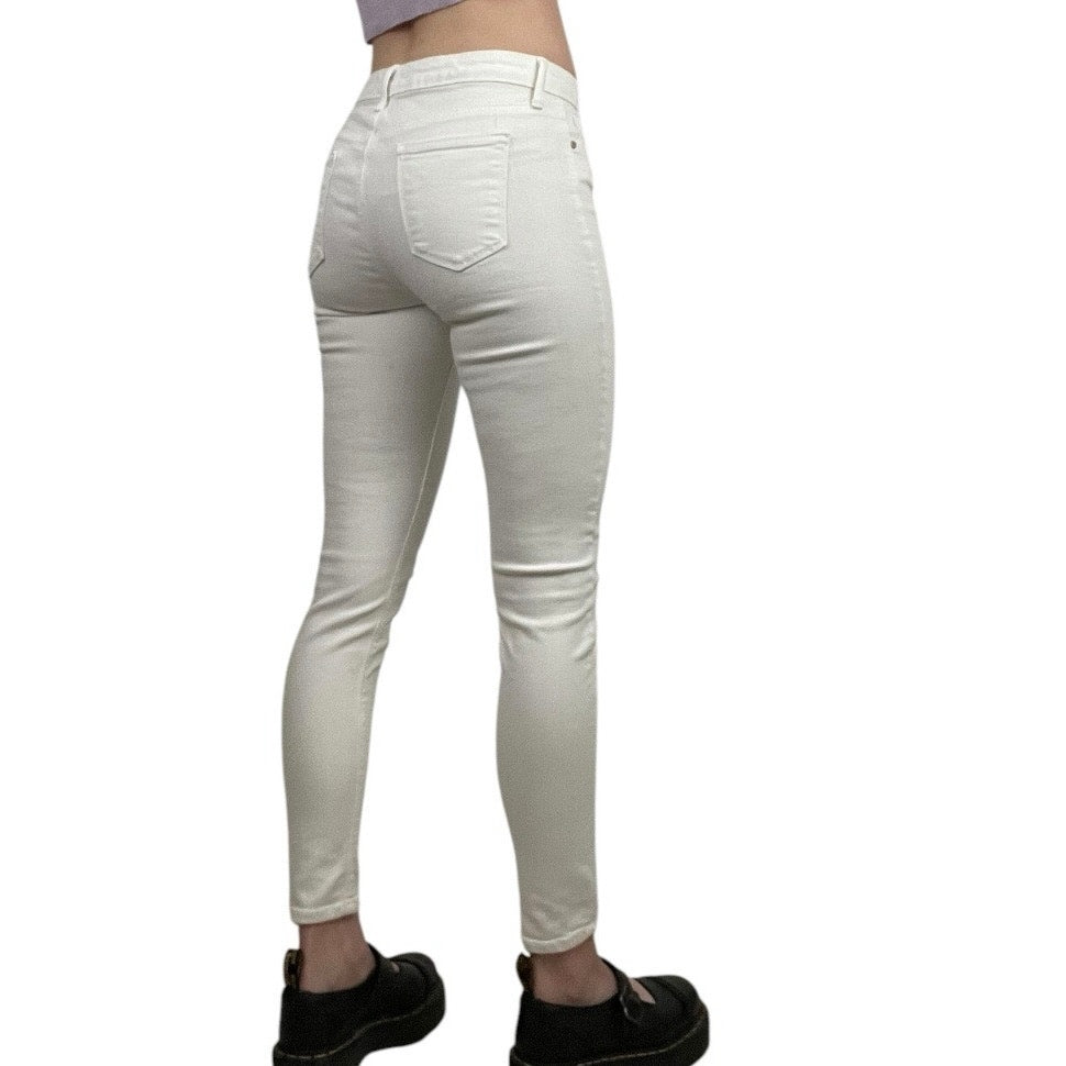 Just Black White Denim Skinny Jeans