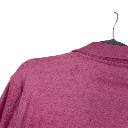 Barbie Mattel Pink Short Sleeve Button Down Collared Top