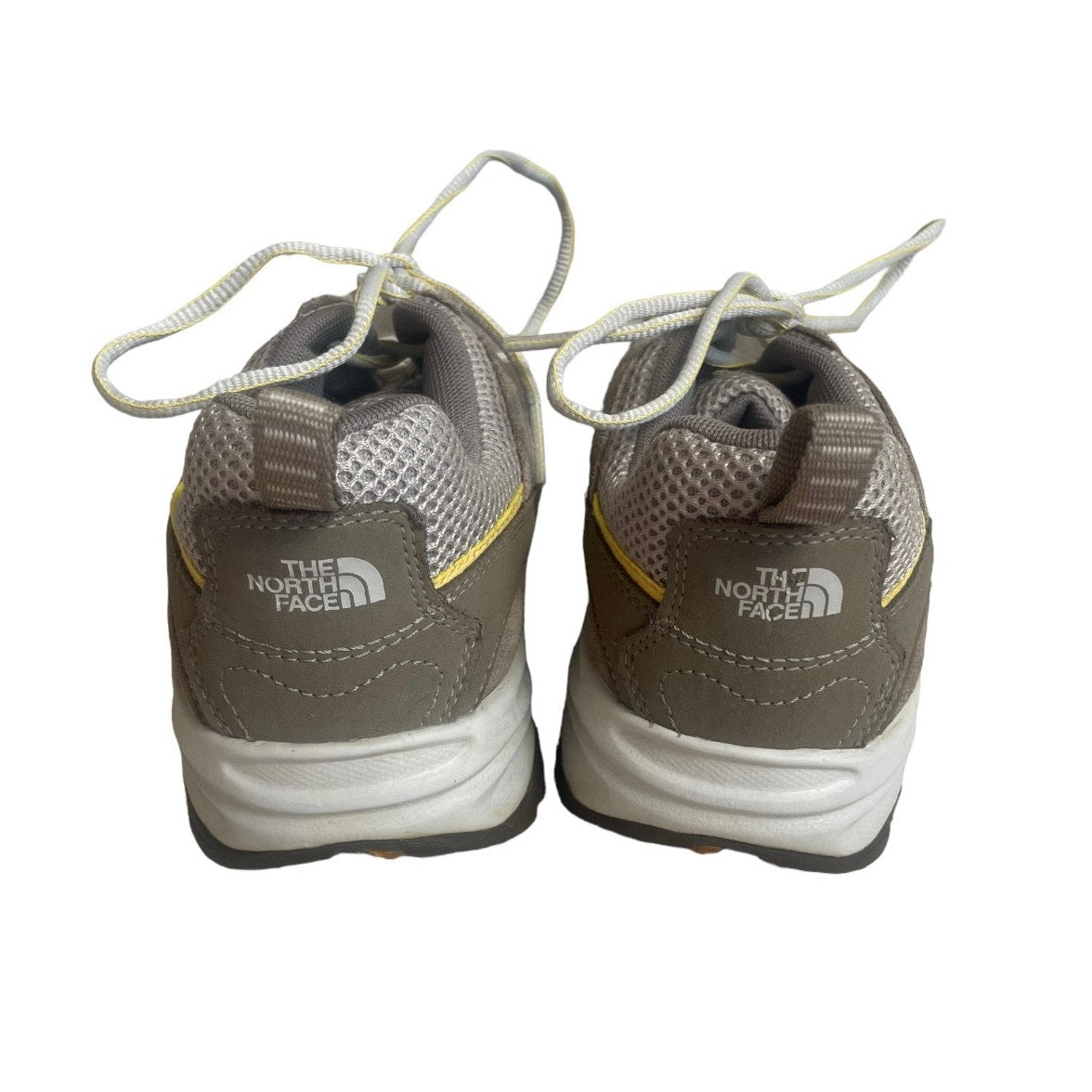 The North Face Beige and Yellow Athletic Sneakers