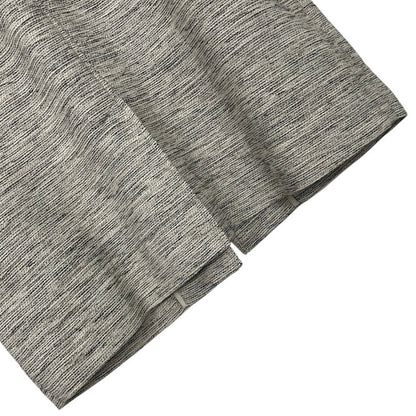 Eileen Fisher Grey Snap Button Down Cropped Sleeve Jacket