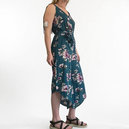 Belongsci Blue & Purple Floral Jumpsuit