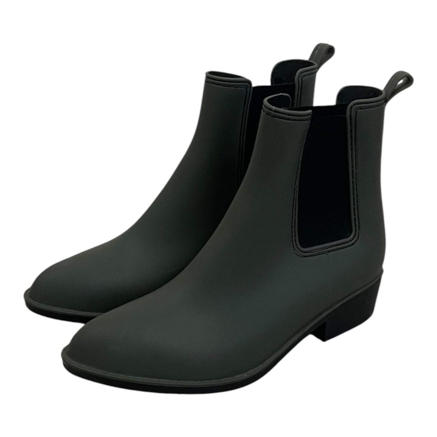 Urban Outfitters Olive Green Matte Rubber Chelsea Rain Boots