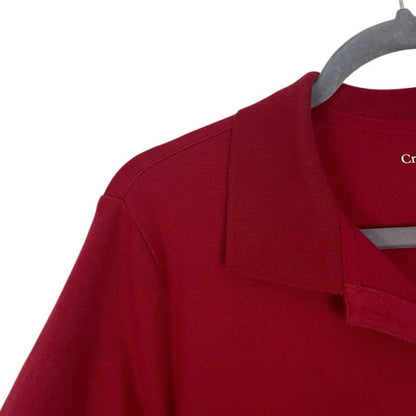 Croft & Barrow Red Short Sleeve Polo Shirt