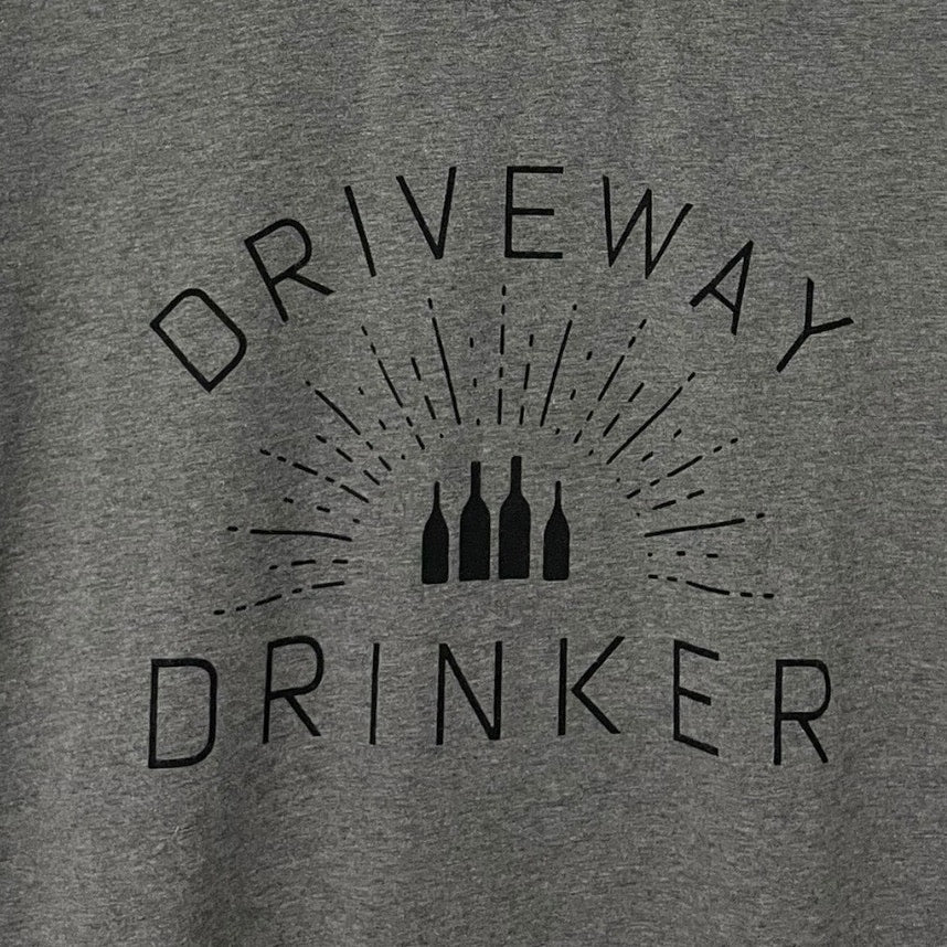 Sheshow Grey Driveway Drinker Graphic Short Sleeve Tee