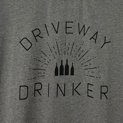 Sheshow Grey Driveway Drinker Graphic Short Sleeve Tee