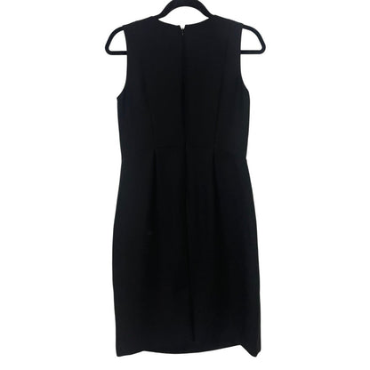 Talbots Petites Black A-Line V-Neck Dress